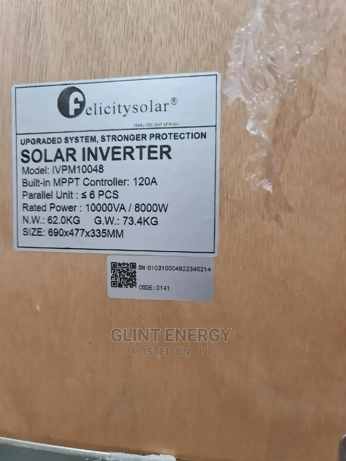10kva 48v Hybrid Felicity Solar Inverter Ivpm10048 - Glint Energy Price ...