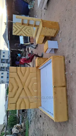 Bed Frame 6x6 With Side Drawers/ Dressing Mirror for Homes