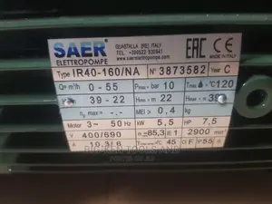 SAER Pump 7.5hp