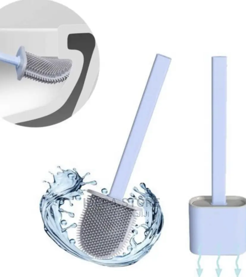 Silicone Toilet Brush With Base Toilet With Wall Hook
