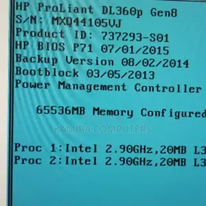 Server HP ProLiant DL 64GB Intel Xeon HDD+SSD 1T