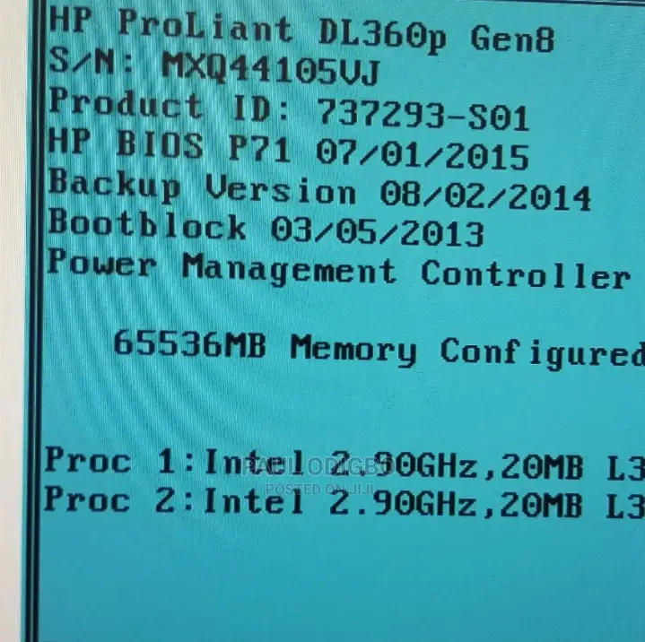 Server HP ProLiant DL 64GB Intel Xeon HDD+SSD 1T