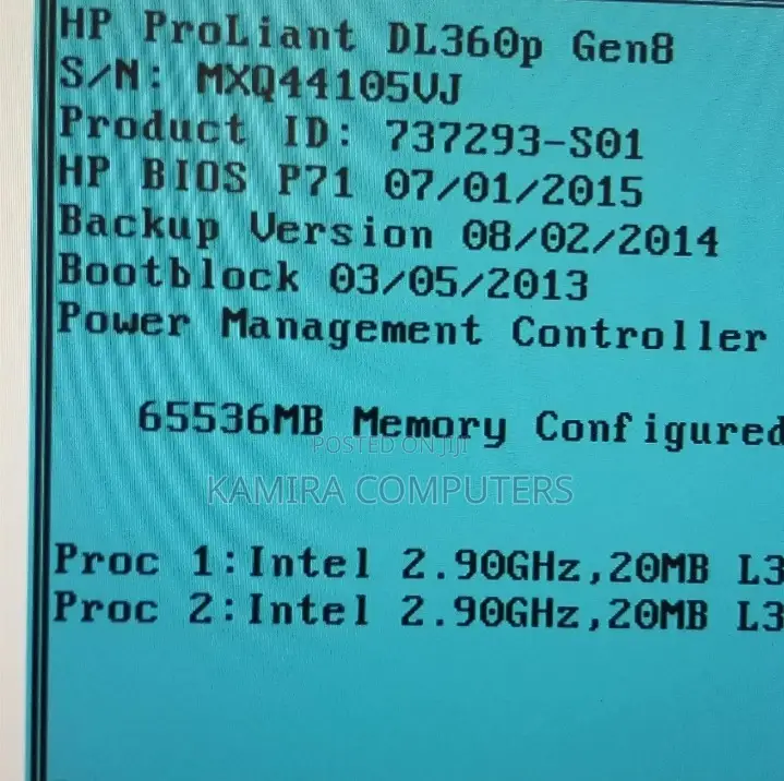 Server HP ProLiant DL 64GB Intel Xeon HDD+SSD 1T