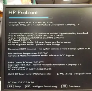 Server HP ProLiant DL 64GB Intel Xeon HDD+SSD 1T