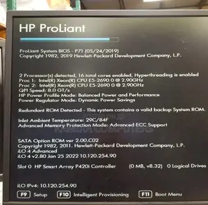 Server HP ProLiant DL 64GB Intel Xeon HDD+SSD 1T