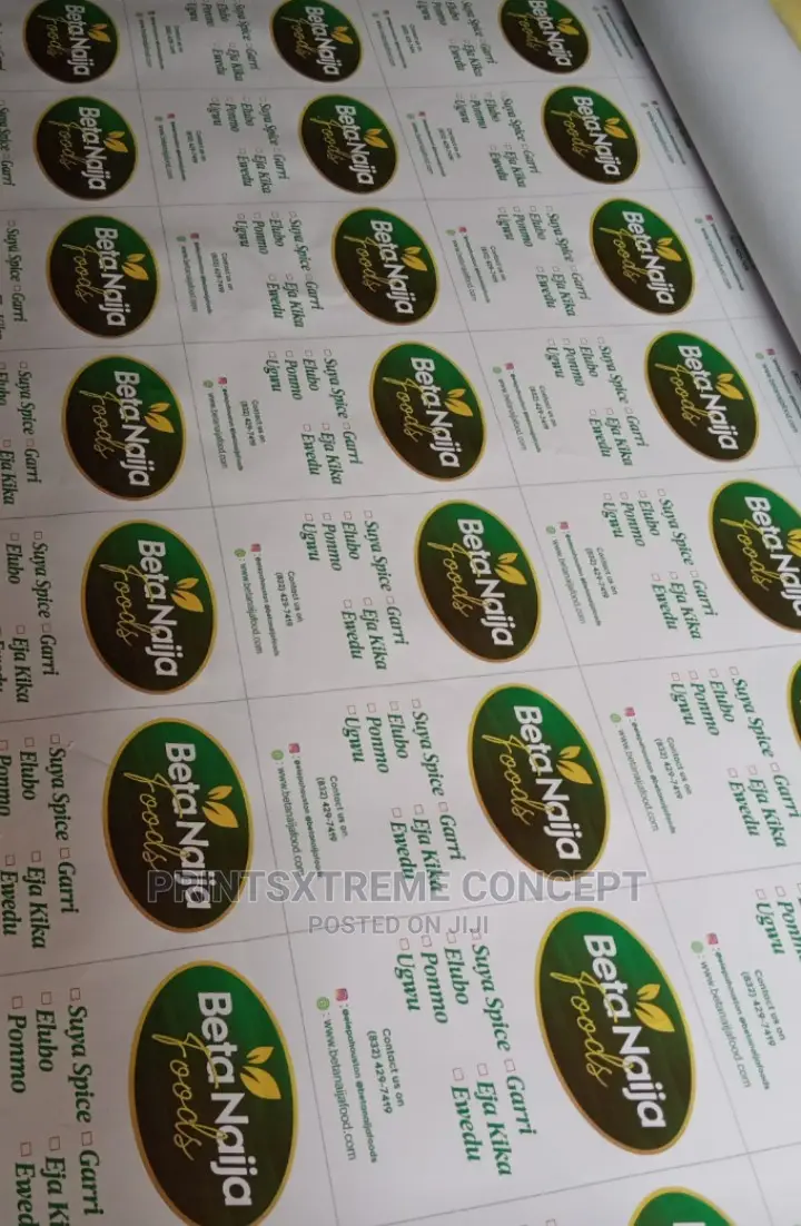 Sticker Printing for Product Packaging