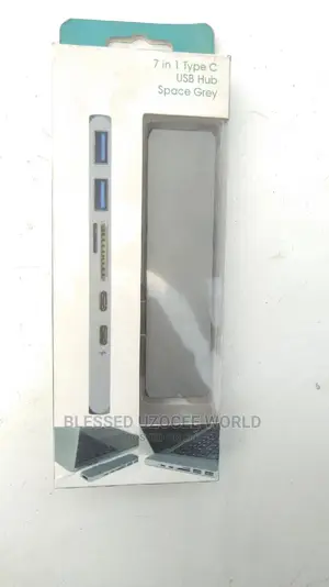 7in 1 Type C to 3.0usb+Hdmi+Memory Card Slot+ Hub Space Grey