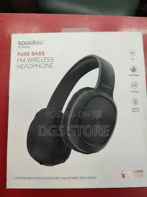 Porodo Soundtec Pure Bass Wireless FM Headphone