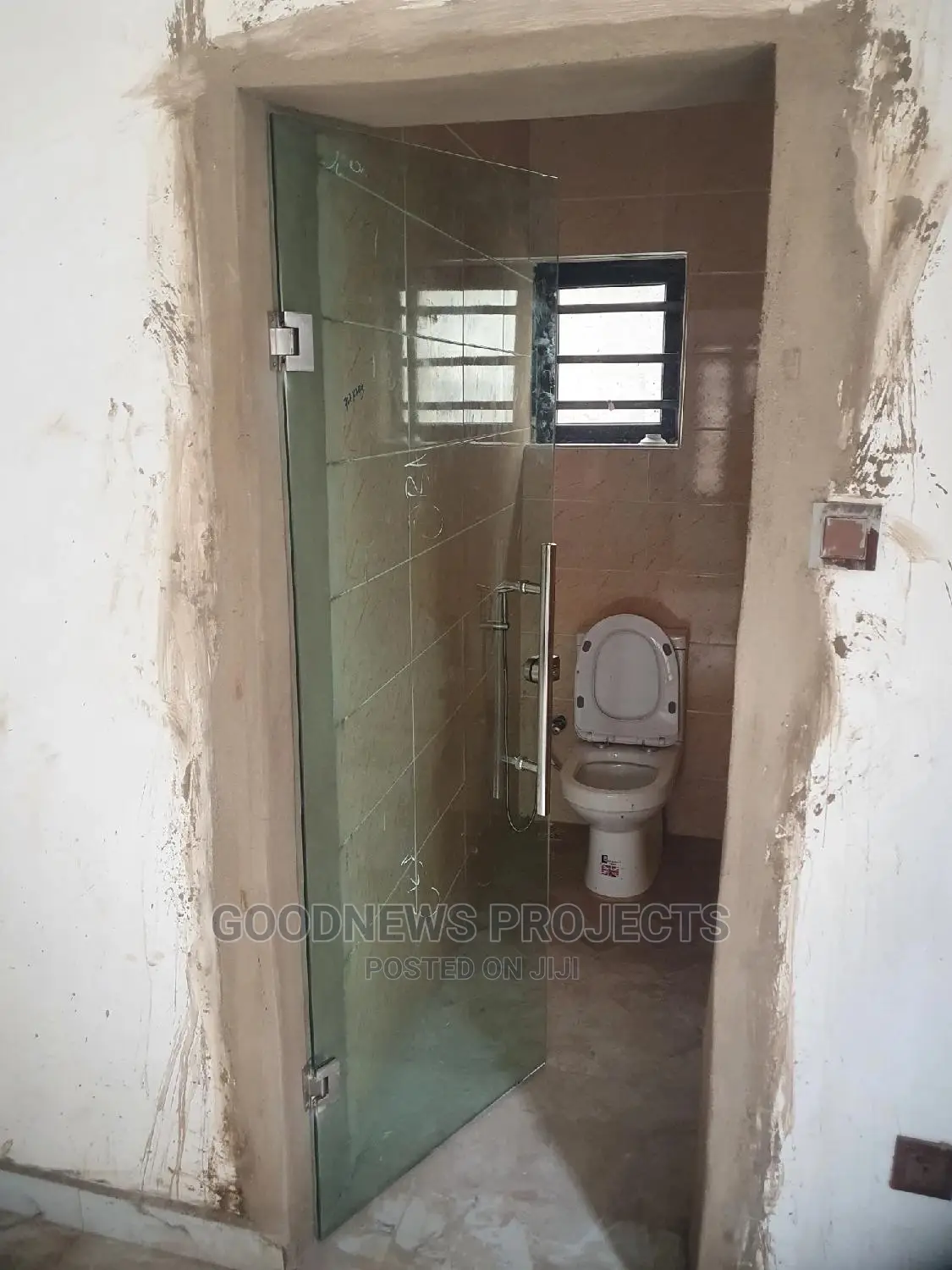 Hinge Toilet Glass Door