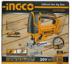 Ingco Cordless Jig Saw 20v With 2 Batteries and Charger