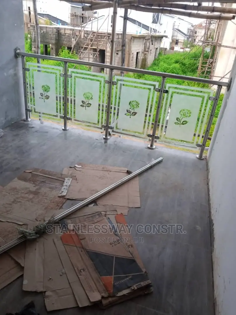 Kitchen Balcony Glass Railing