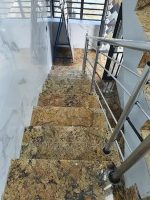 Italian Alaska Gold Granite Slab Step Work