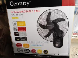 Century Rechargeable Wall Fan 16 Inches