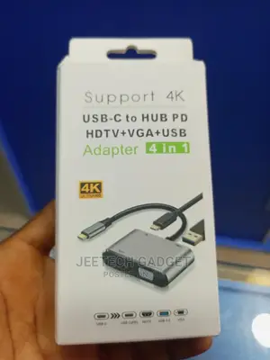 4 in 1 Type-C to Hdmi + Vga + Usb 3.0