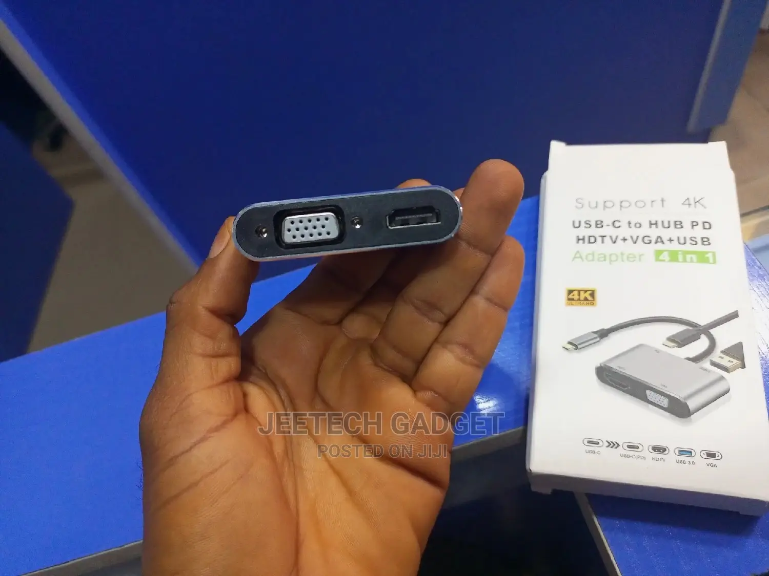 4 in 1 Type-C to Hdmi + Vga + Usb 3.0