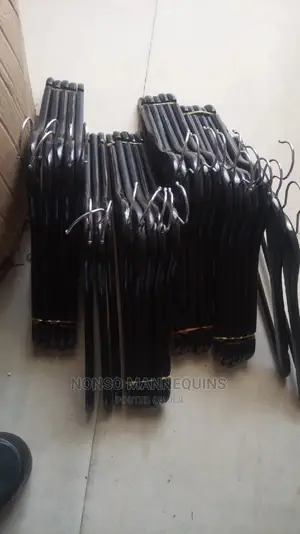 Imported Black Wooden Hangers