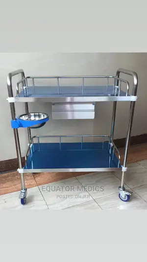 Hospital Dressing Trolley (With One Drawer) Bt119