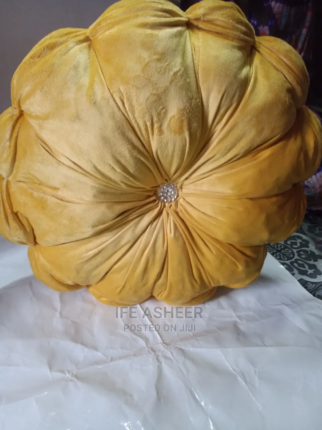 Exotic and Beautiful Throw Pillow 001 - Yellow