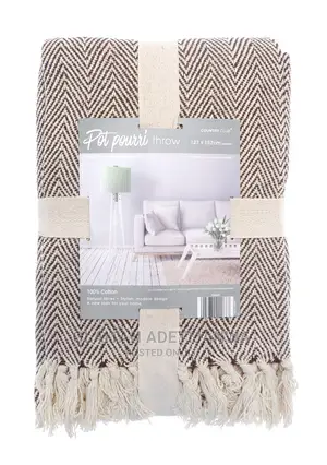 Brown Throw for Bed and Sofa