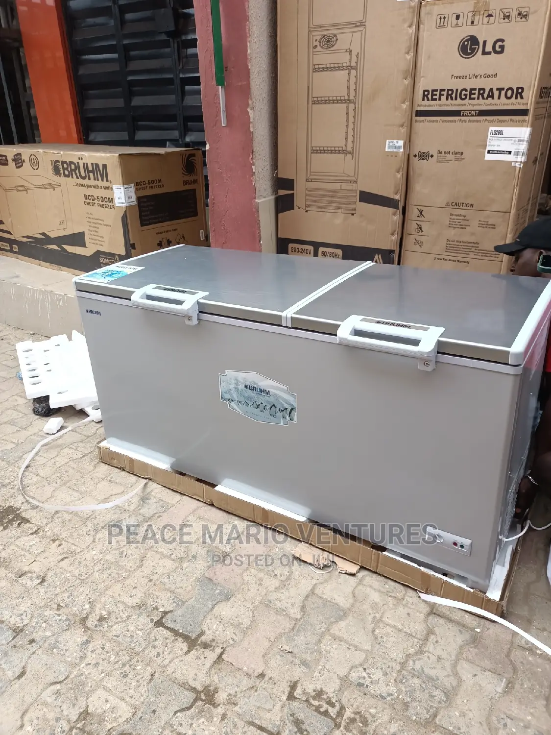 Bruhm Double Door Deep Freezer With Cool Pack 2years Waranty