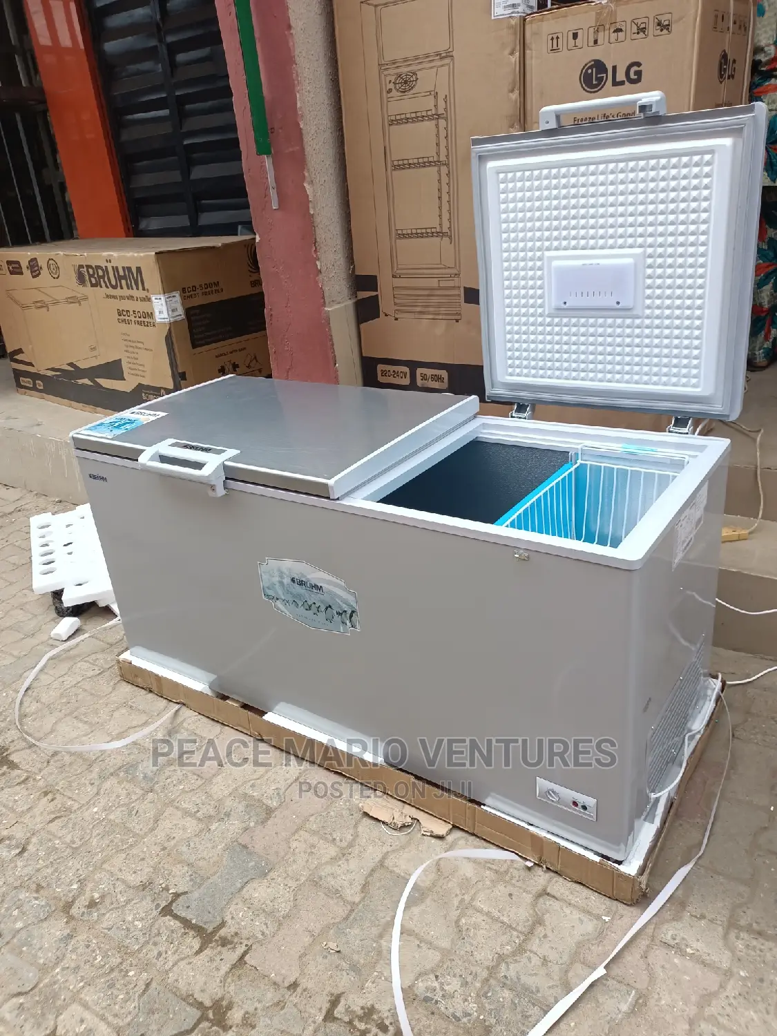 Bruhm Double Door Deep Freezer With Cool Pack 2years Waranty