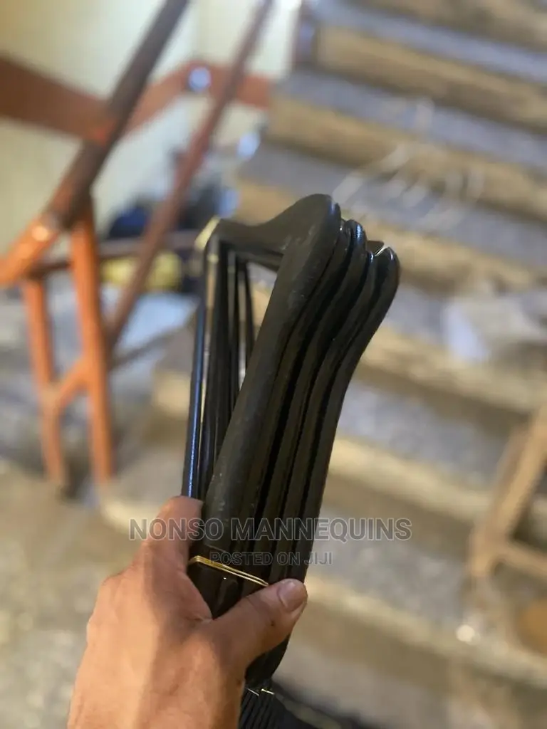 Wooden Clip Black Hangers