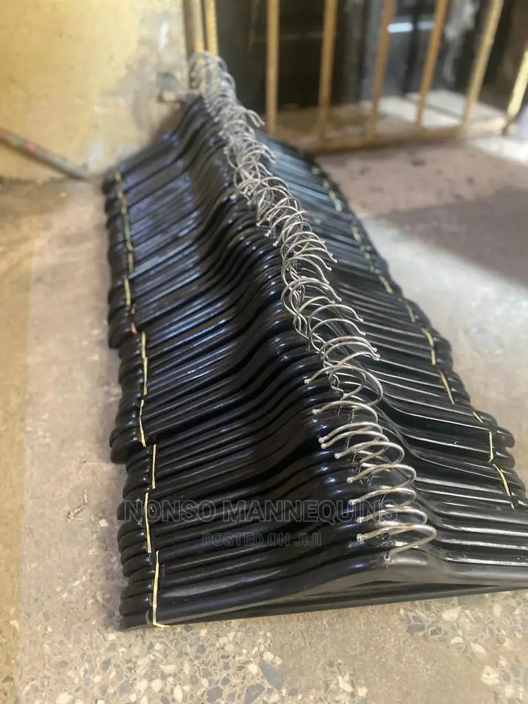 Wooden Clip Black Hangers