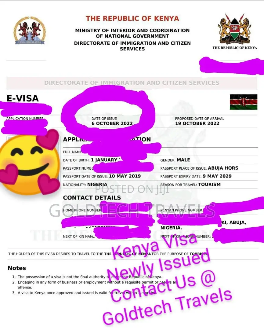 Kenya Visa Available
