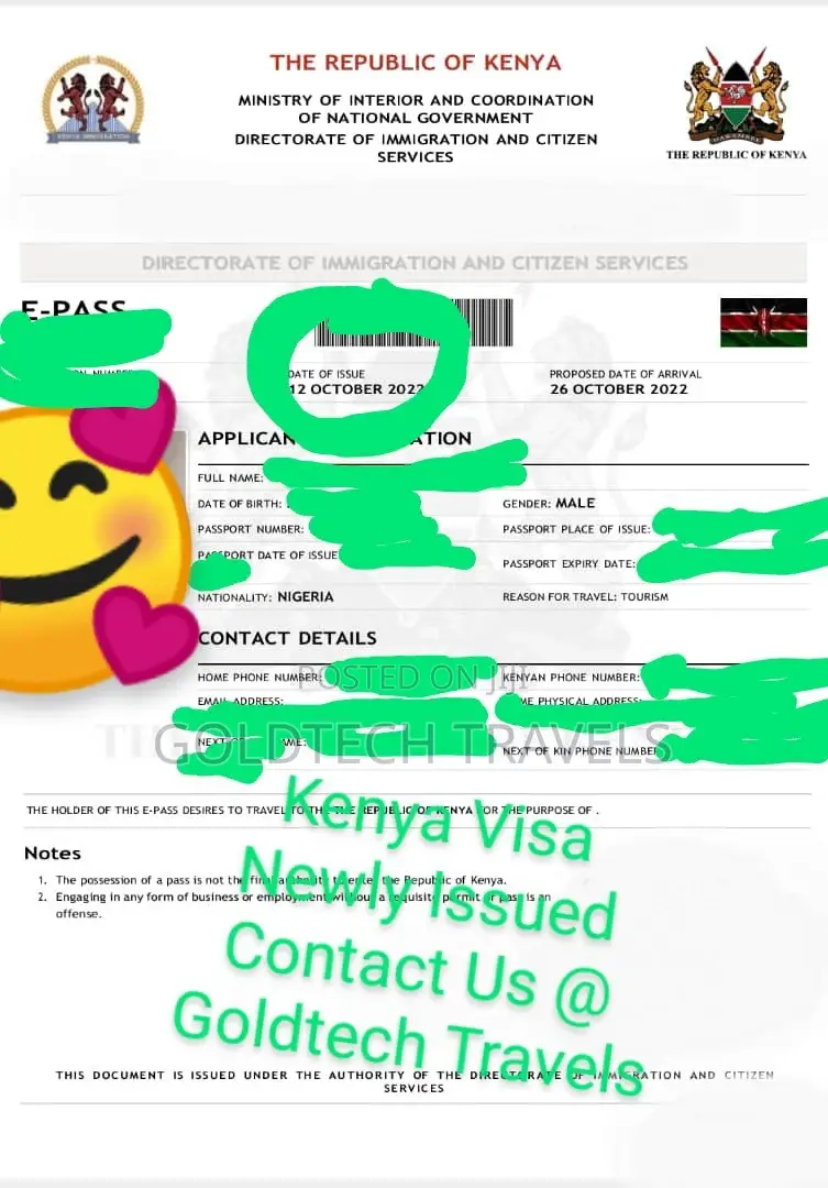 Kenya Visa Available