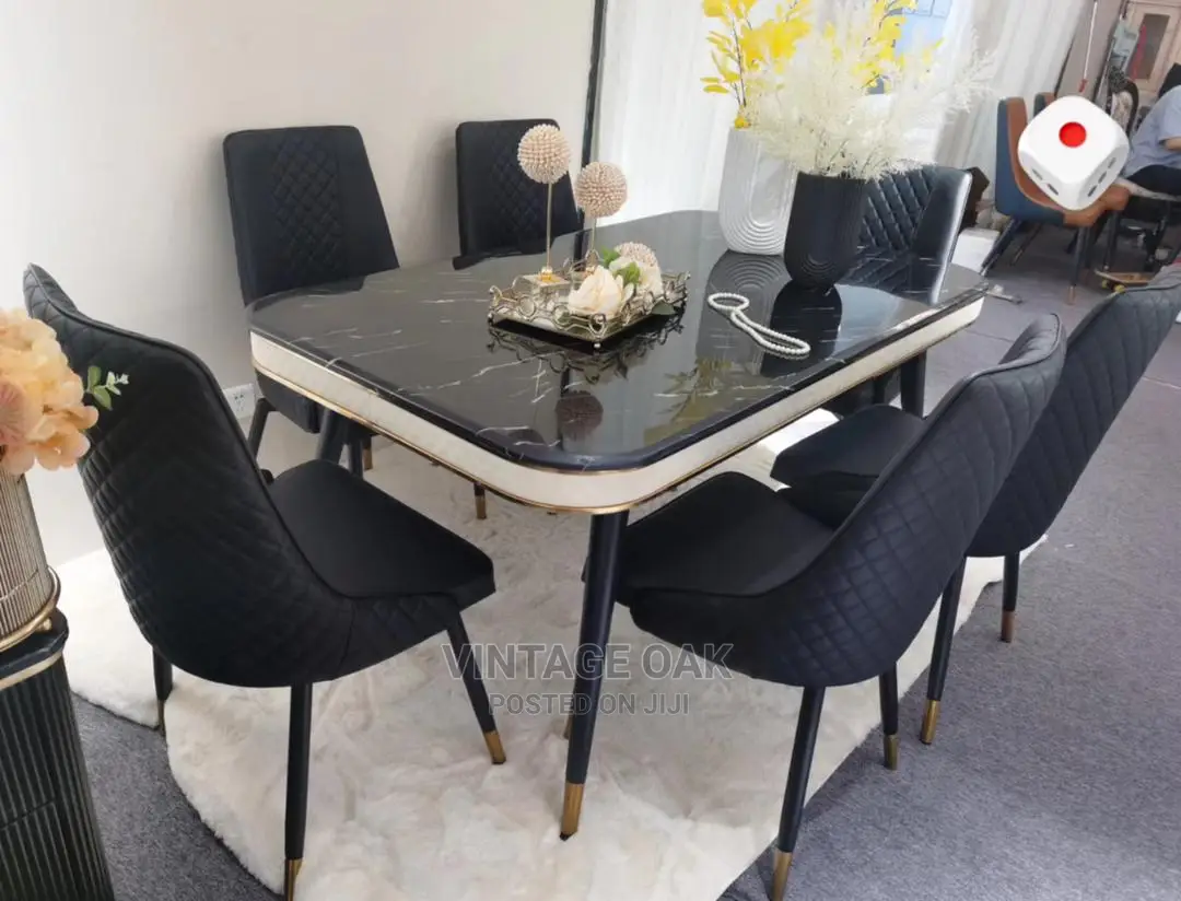 Classic Dining Table With 6 Luxury Chairs. in Lagos Island (Eko) Furniture, Vintage Oak