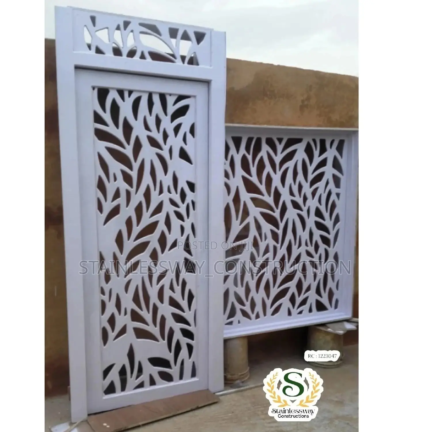 Laser Cut Design White