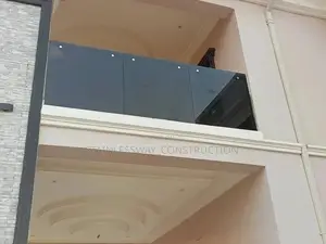 Dark Grey Frameless Glass