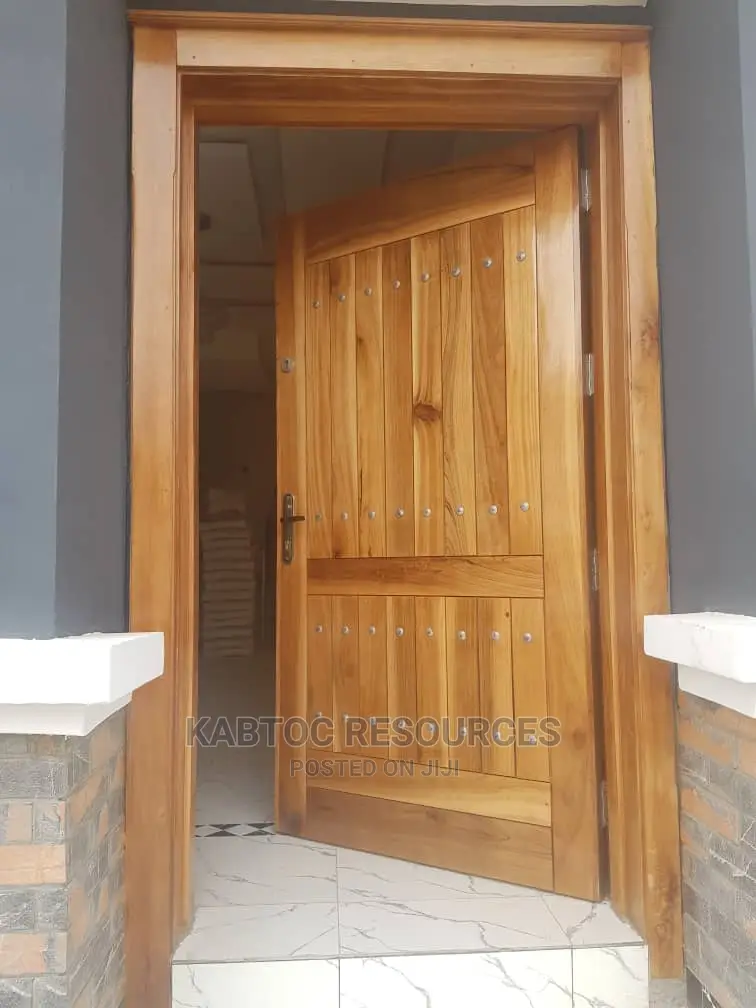 Nigerian Wood Armoured Door