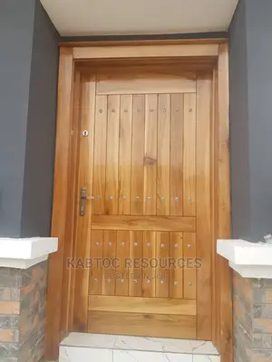 Nigerian Wood Armoured Door