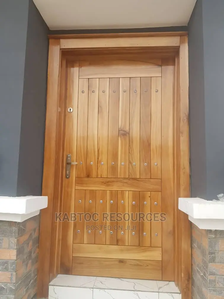 Nigerian Wood Armoured Door