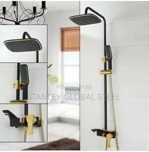 Standard Black and Gold Shower