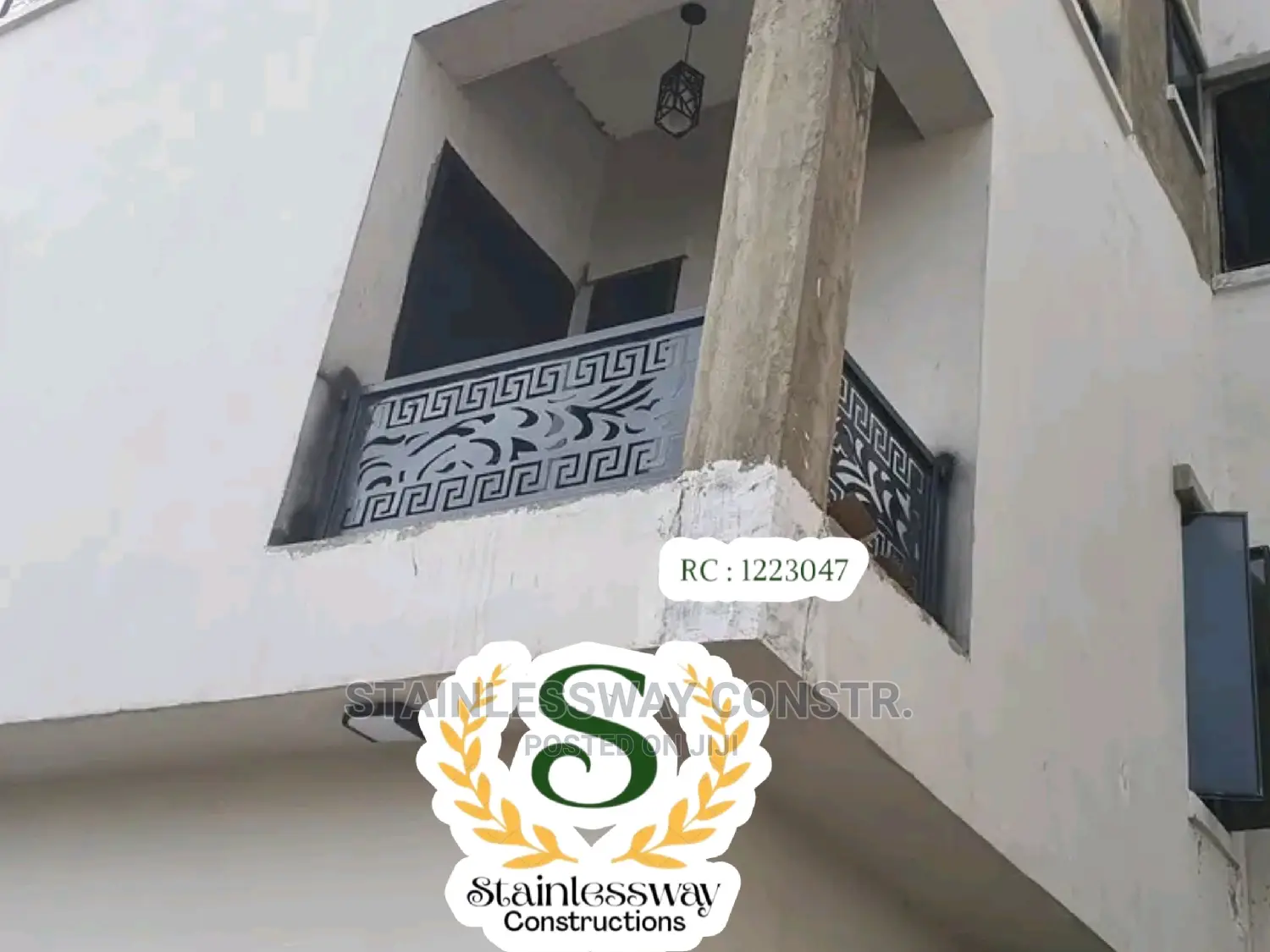 Lasercut Balcony Railing at Lokogoma