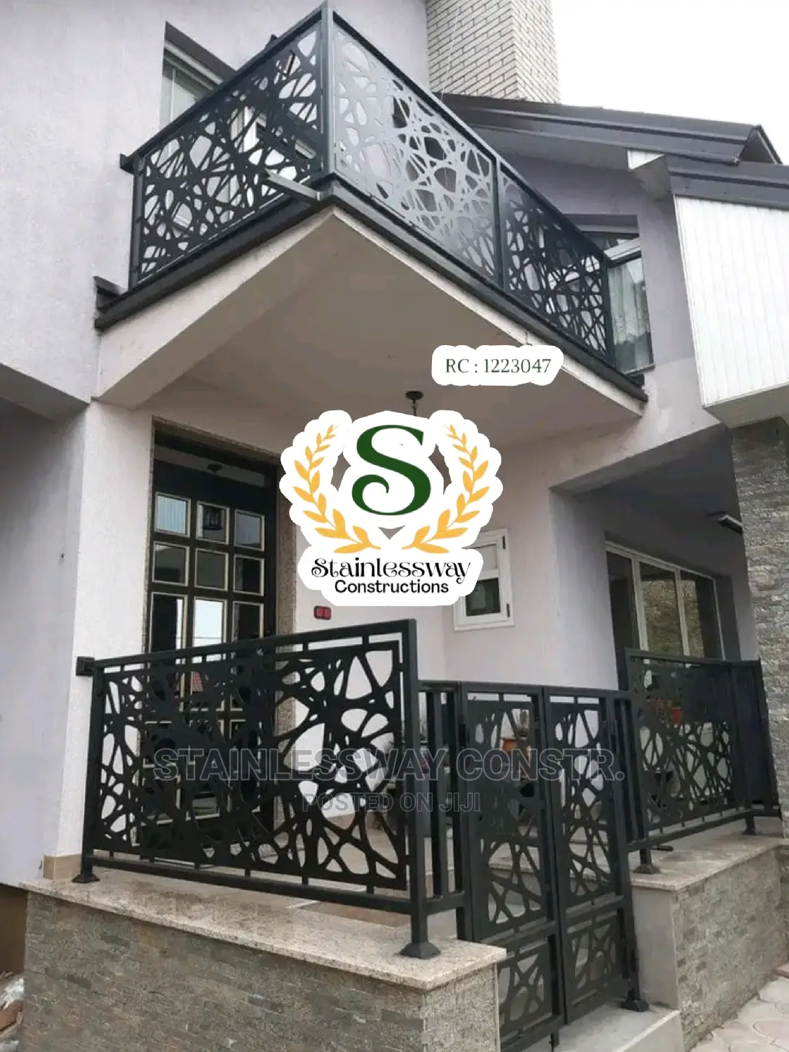 Lasercut Railing at Lugbe District Abuja