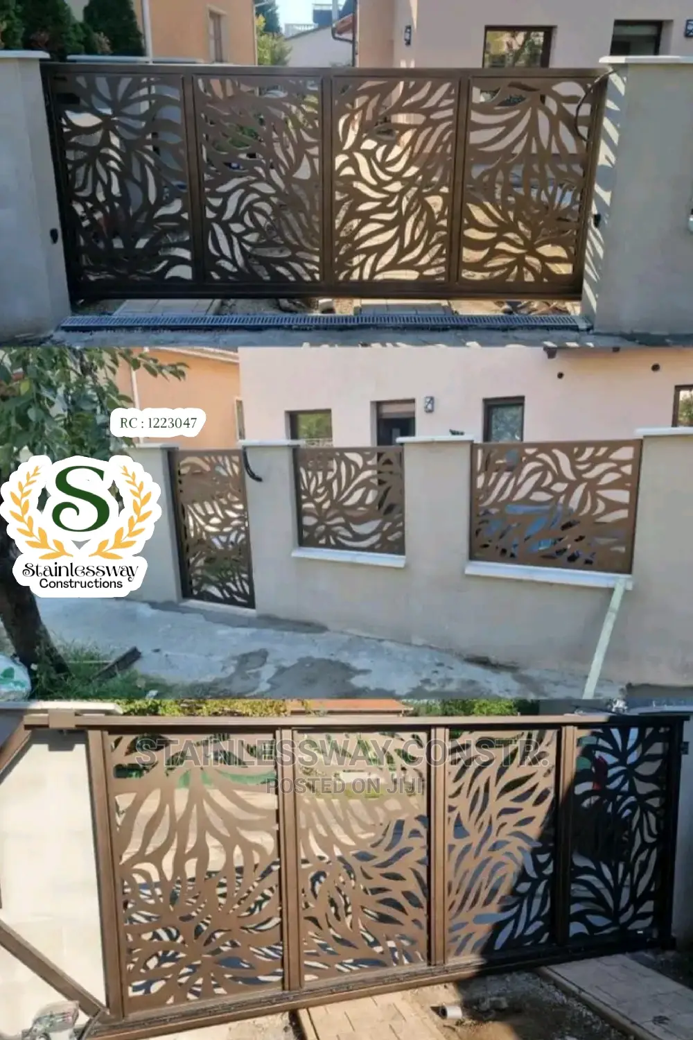 Lasercut Railing Design at Mpape District Abuja