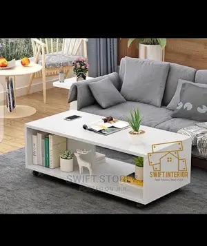 Swift Simple Center Table With Organization Shelf