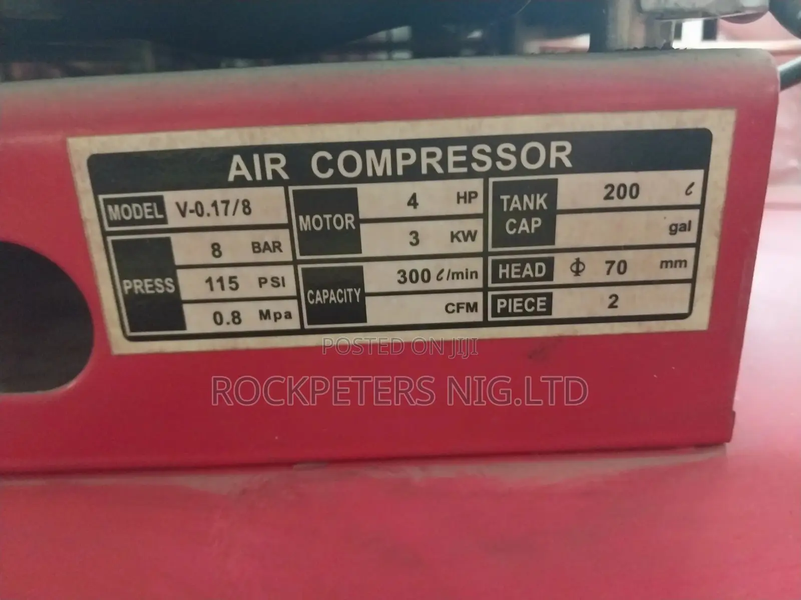 200ltrs, 4hp Power Flex Air Compressor