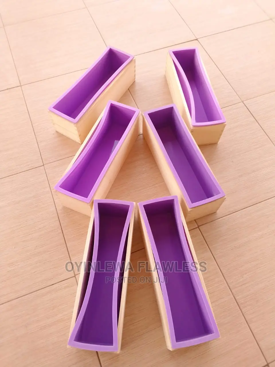 Rectangular Wooden With Silicon Soap Molds