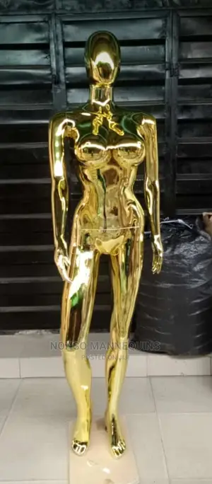 Gold Chrome Size 12 Faceless Female Mannequins