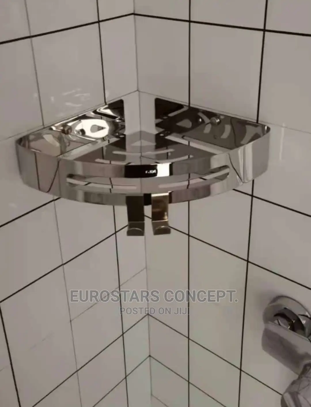 Pure Stainless Steel Corner Shelf