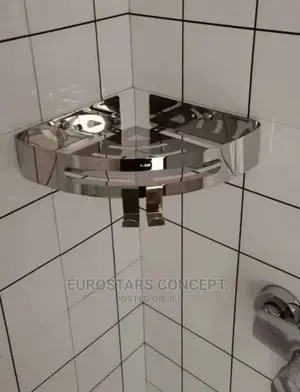 Pure Stainless Steel Corner Shelf