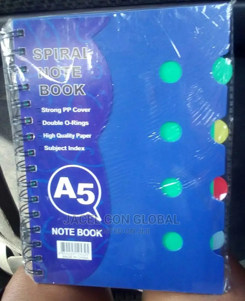 A5 PVC 4 in 1 Notebook (Spiral Blinded Notebook)