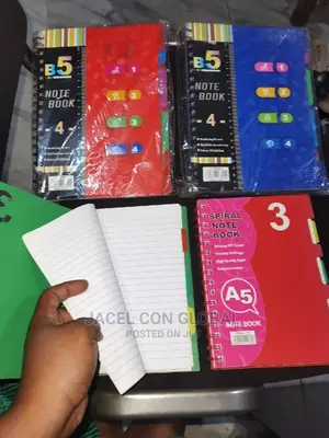 A5 PVC 4 in 1 Notebook (Spiral Blinded Notebook)