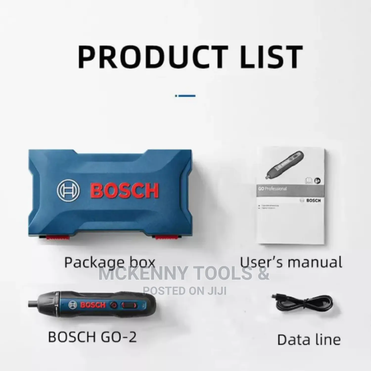 Original Bosch Go2 Electric Screwdriver Set 3.6V Rechargeble