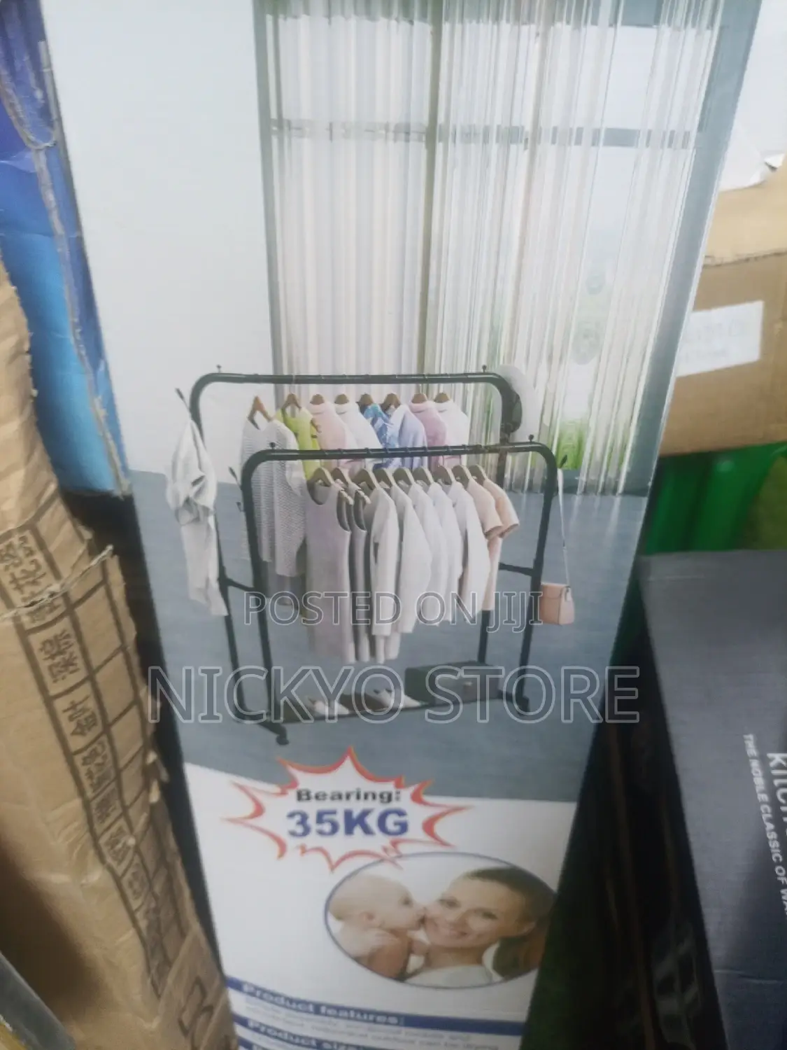 Double Pole Clothes Holder
