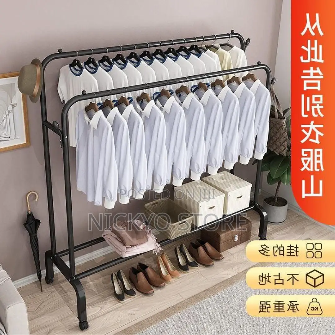 Double Pole Clothes Holder